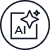 AI and machine learning icon
