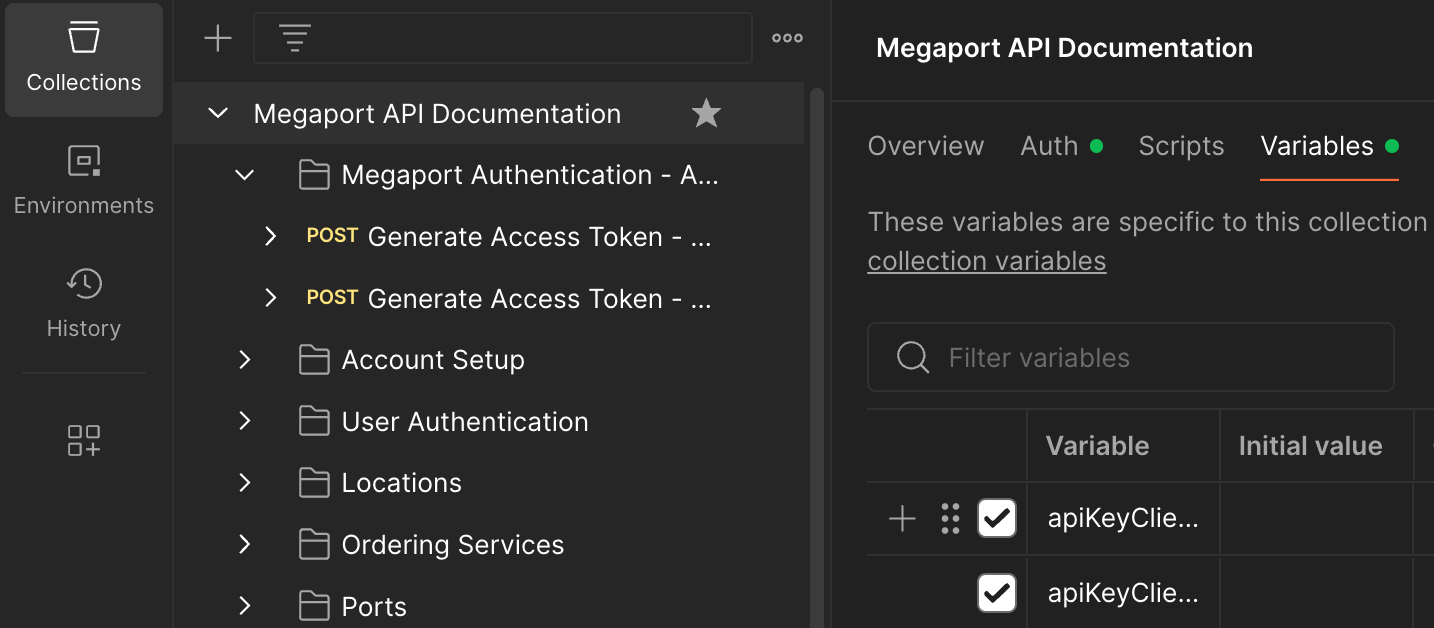 API Key edits