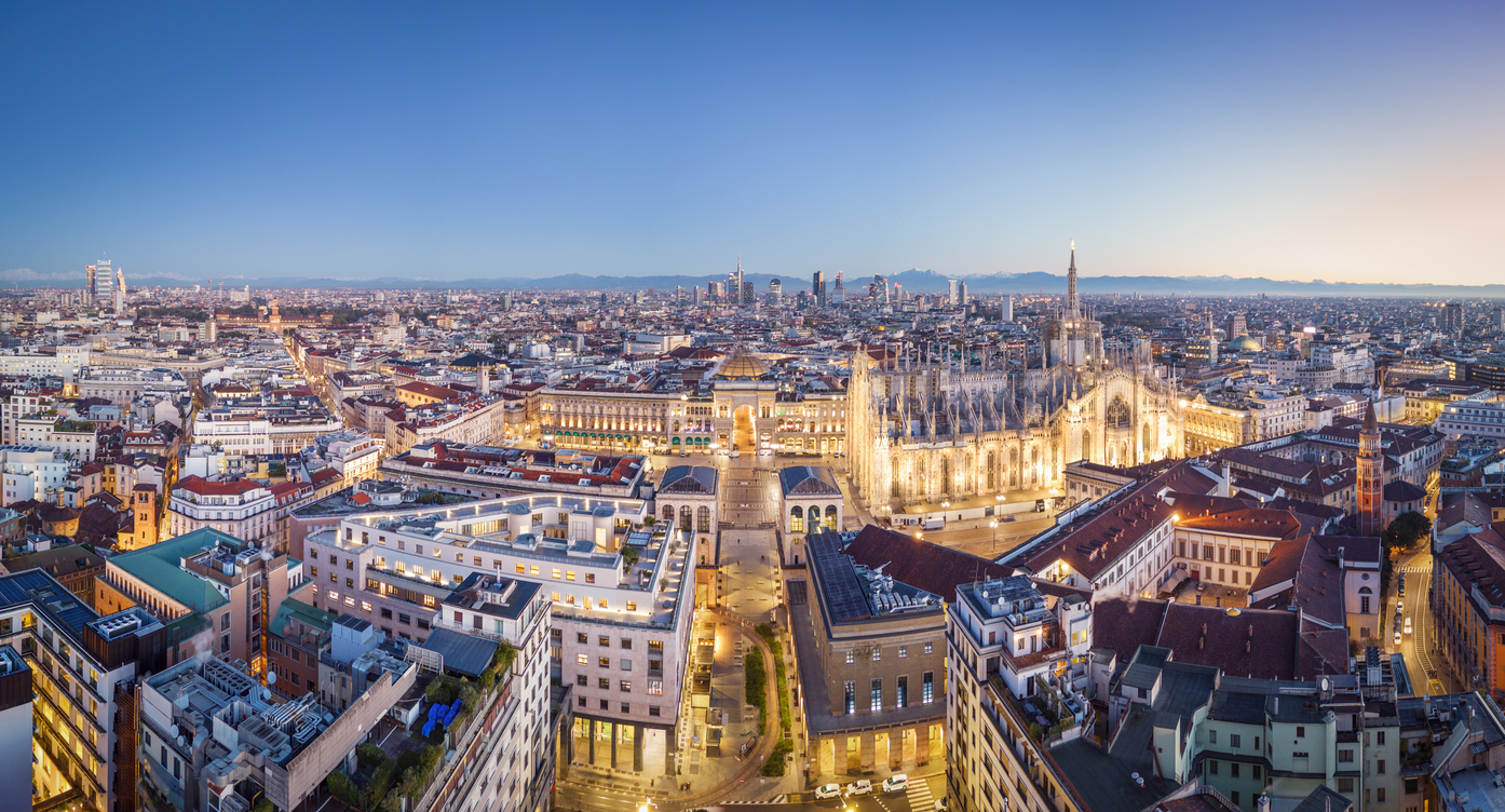 Milan city skyline